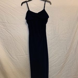 Ralph Lauren Formal Long Navy Dress with Sequin
